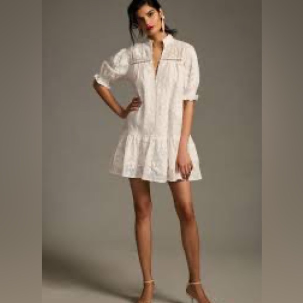 NWOT - Lace tiered mini dress by Anthropologie